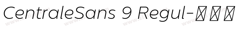 CentraleSans 9 Regul字体转换